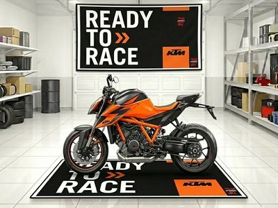 Motorcycle Garage Pit Mat | Universal Fit for Duke, RC & Adventure Models | Anti-Slip Oil Resistant Floor Mat | Jfernic Motoren