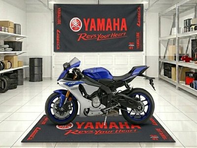 Motorcycle Garage Pit Mat | Universal Fit for All Yamaha Bikes | Anti-Slip Oil Resistant Floor Mat | Jfernic Motoren