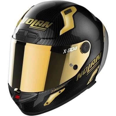 Nolan X-804 RS Ultra Carbon Golden Edition Helmet – Size M | Carbon Racing Helmet