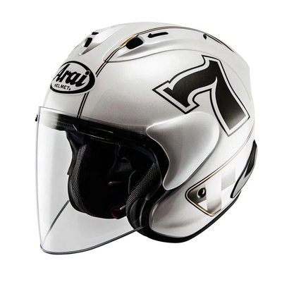 Arai VZ-RAM Cafe Racer White Open Face Helmet | Arai India