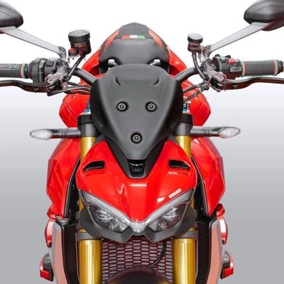 WRS Windscreen for Ducati Streetfighter V4 / V4 S 2020–2024 – Sport & Sport Plus | Matte Black & Dark Smoke