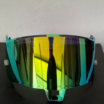 Alpinestars Supertech R10 Iridescent Green Gold Iridium Helmet Visor | Anti-Fog Hydrophobic Scratch Resistant