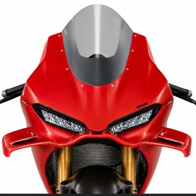 WRS CarbonSkin Windscreen Cover for Ducati Panigale V4 / V4 S / V4 R 2025–2026 – Carbon Plain Matte & Glossy
