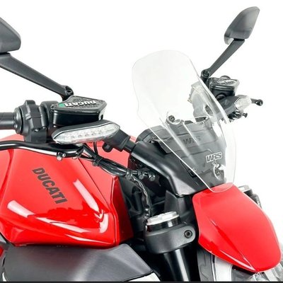 WRS Windscreen for Ducati Diavel V4 / RS 2023–2026 – Sport & Touring | Matte Black, Transparent & Dark Smoked