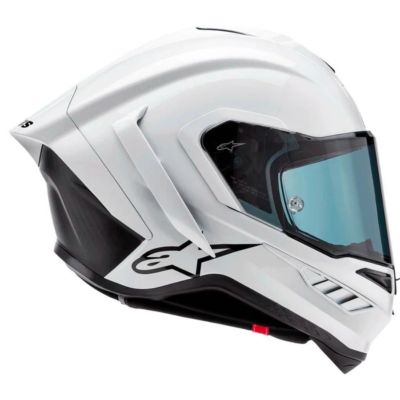 Alpinestars Supertech R10 Solid Glossy White Helmet ECE 22.06 | India