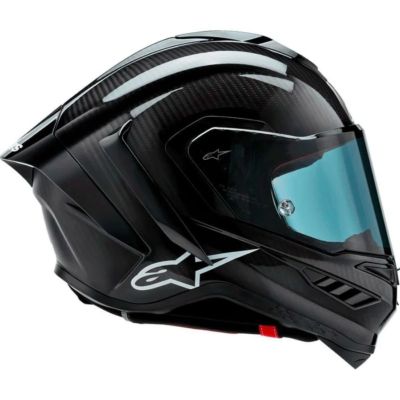 Alpinestars Supertech R10 Solid Black Carbon Helmet ECE 22.06 | India
