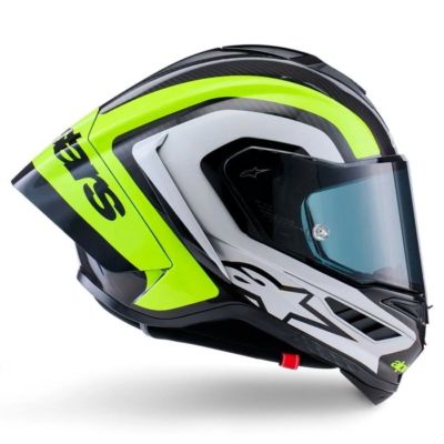 Alpinestars Supertech R10 Arius Black Yellow Fluo Helmet ECE 22.06 DOT | India