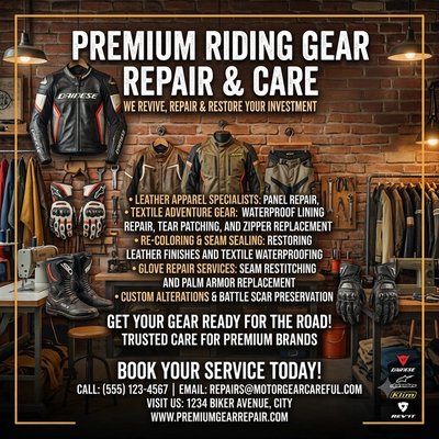 PREMIUM RIDING GEAR REPAIR