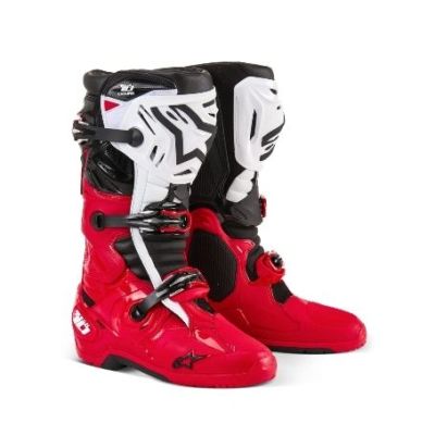 Alpinestars Tech 10 Enduro Boots Red Black White | JFernic Motoren India